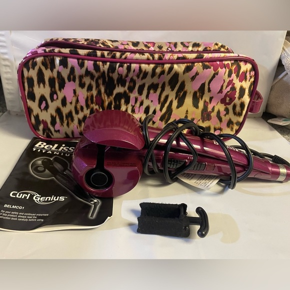 Bliss Other - Beliss Pro Titanium Hair Curler - Magenta and Bag